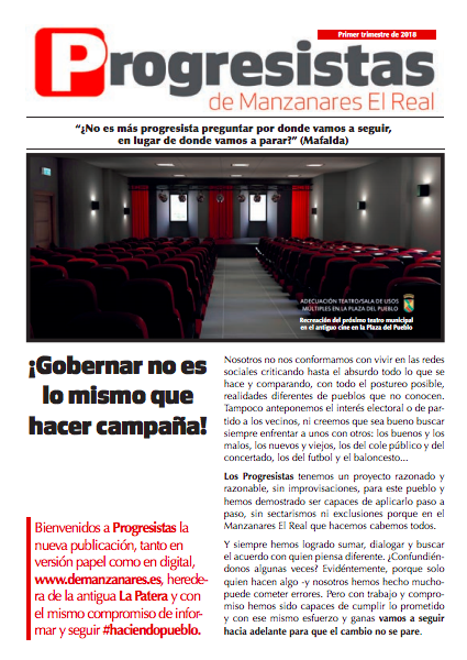 Boletín Progresistas - 1er trimestre 2018
