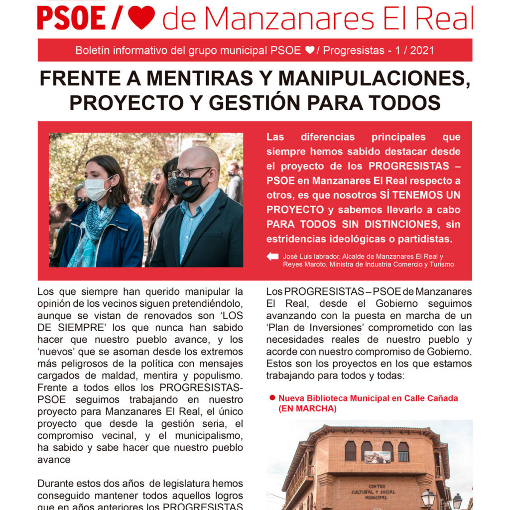 Boletín PROGRESISTAS-PSOE Abril 2021